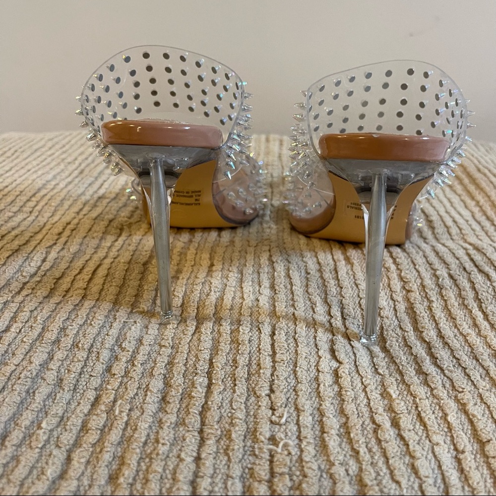 Steven Madden Studded Kalaine Iridescent Stiletto Mules - Picture 4 of 6